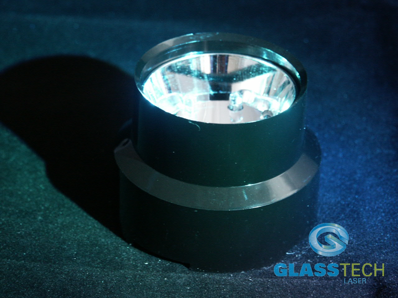 Křišťálová koule 150 mm s XL bublinkami a blikajícím LED stojánkem